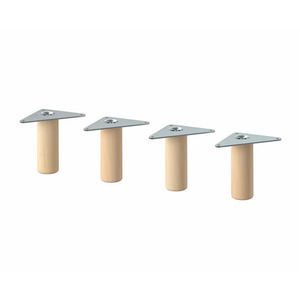 IKEA EKET 4-Pack Wood Cabinet Furniture Storage Legs, 3 7/8" (804.741.51) - NEW!